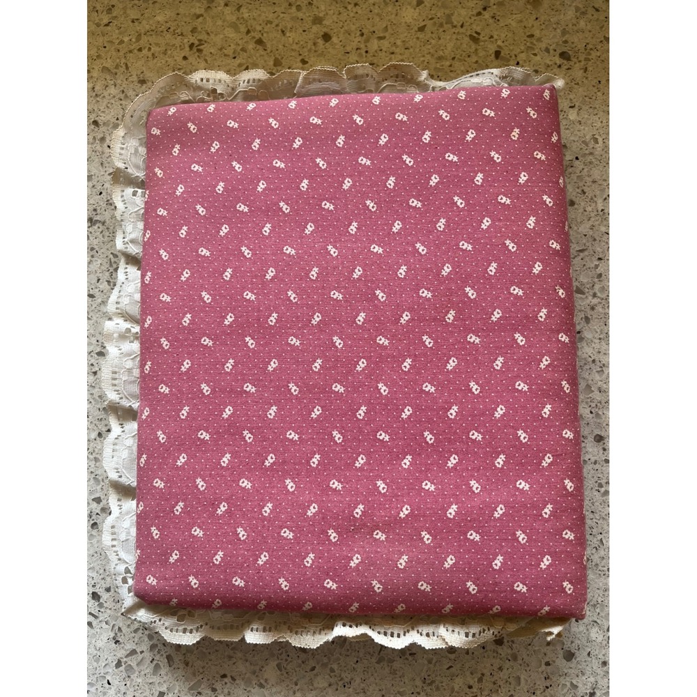 Vintage 80s Pink Floral Lace Photo Album Cottagecore - Picture 2 of 6